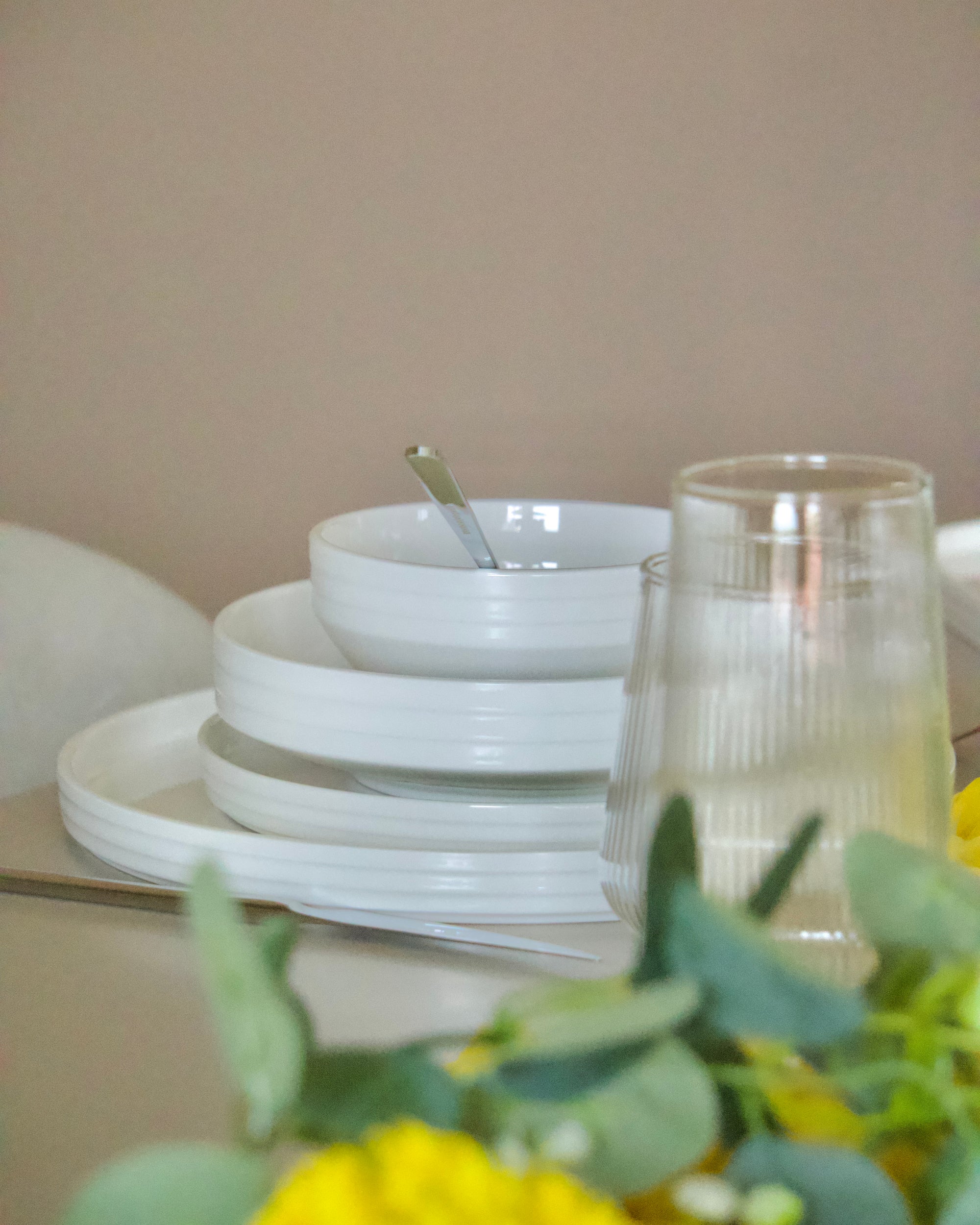 MULEX SERVICE DE TABLE NISA 6 PERSONNES 26 PIECES - ALINDA HOME