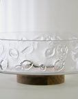 SALADIER EN VERRE ACACIA DIA 21.5CM
