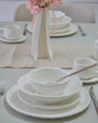 SERVICE DE TABLE PEARLS BLANC 26PIECES 6PERSONNES