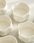 PACK OF 6 NORDIC WHITE BOWLS/SNACK BOWLS 9.5CM | 210ML