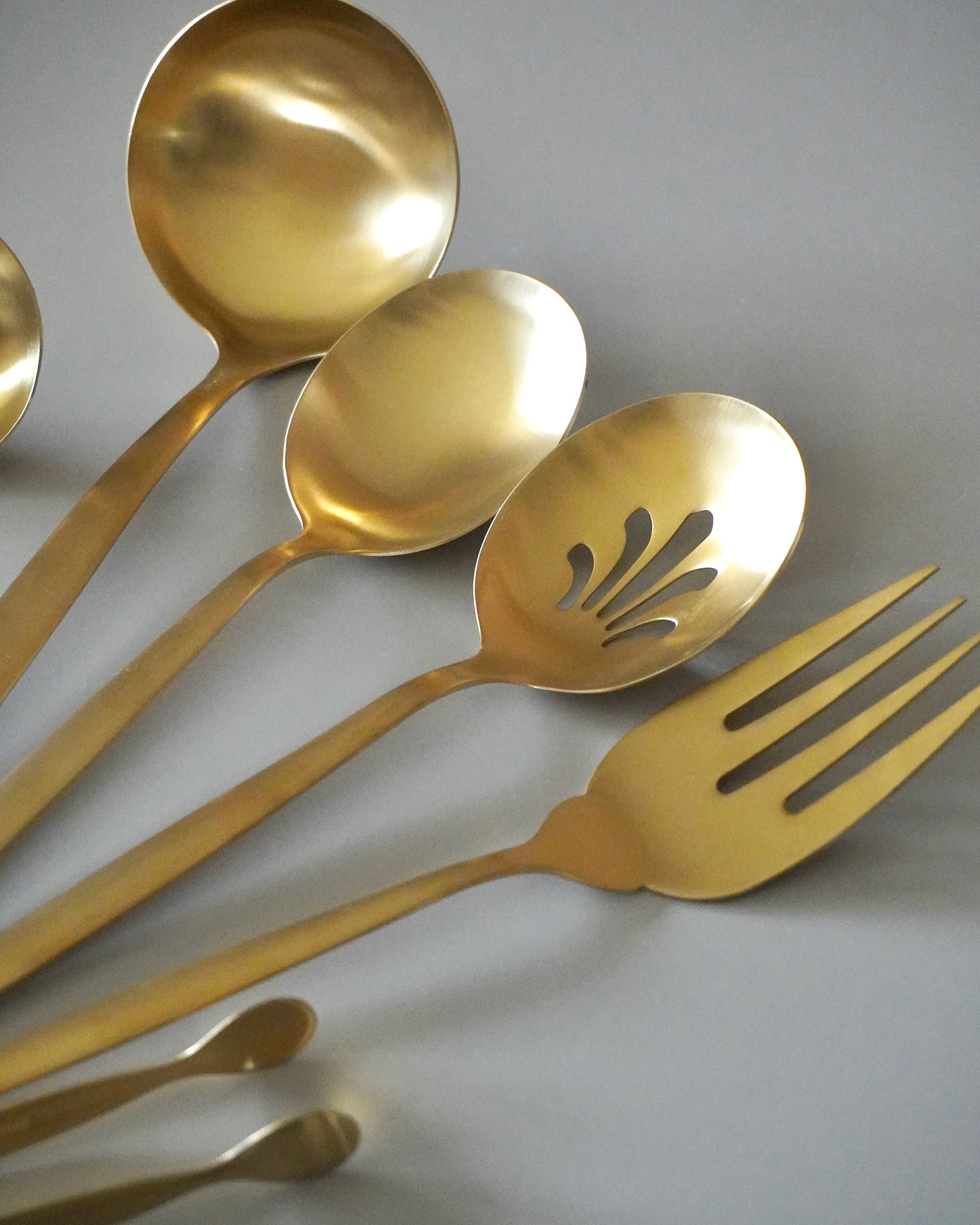 KARACA SET D USTENSILES ORION MAT GOLD 7 PIECES - ALINDA HOME 