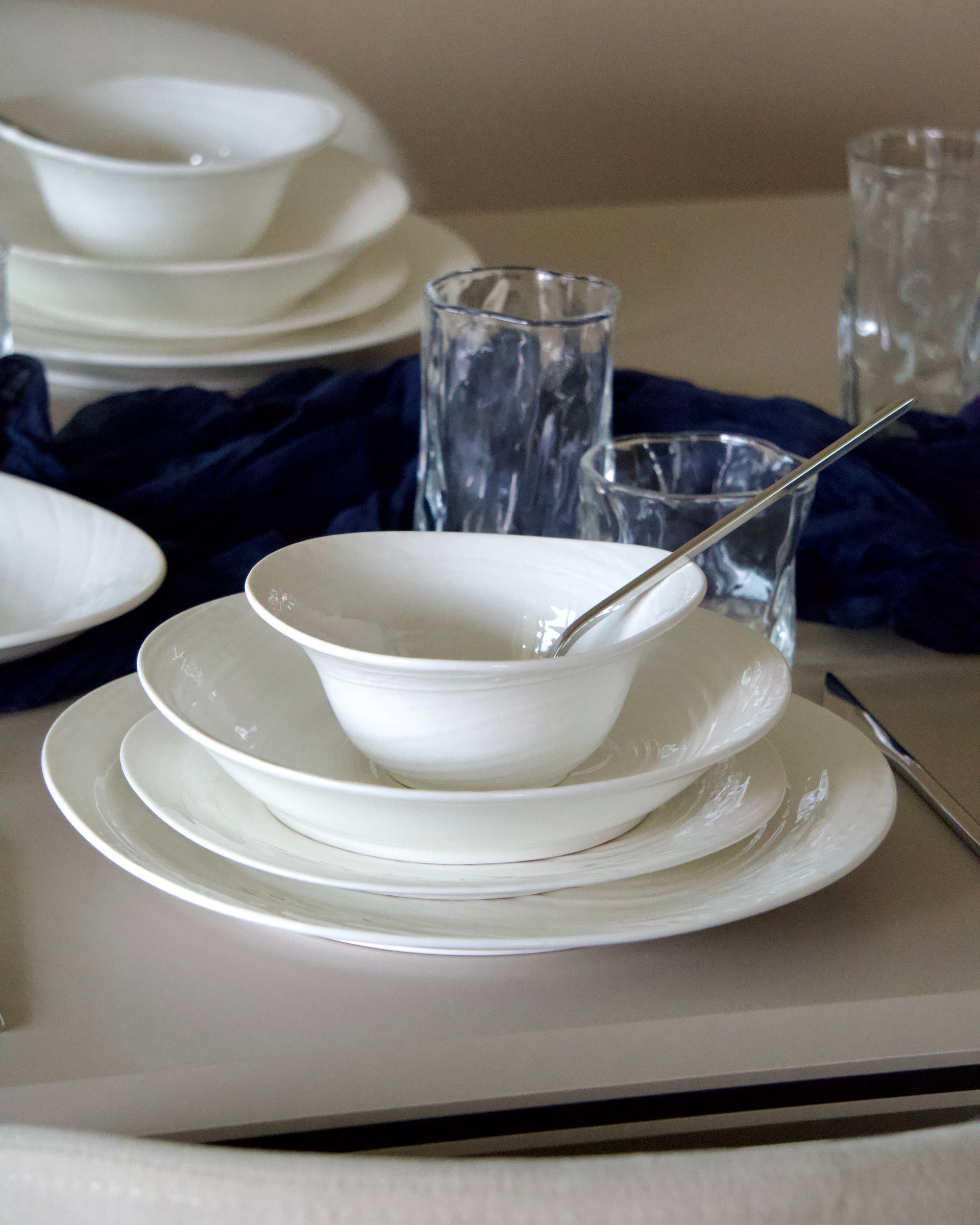 BRICARD SERVICE DE TABLE DIJON 25 PIECES 6 PERSONNES - ALINDA HOME