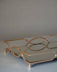 BRICARD PLATEAU MIROIR  ROSEGOLD