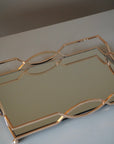 BRICARD PLATEAU MIROIR  ROSEGOLD