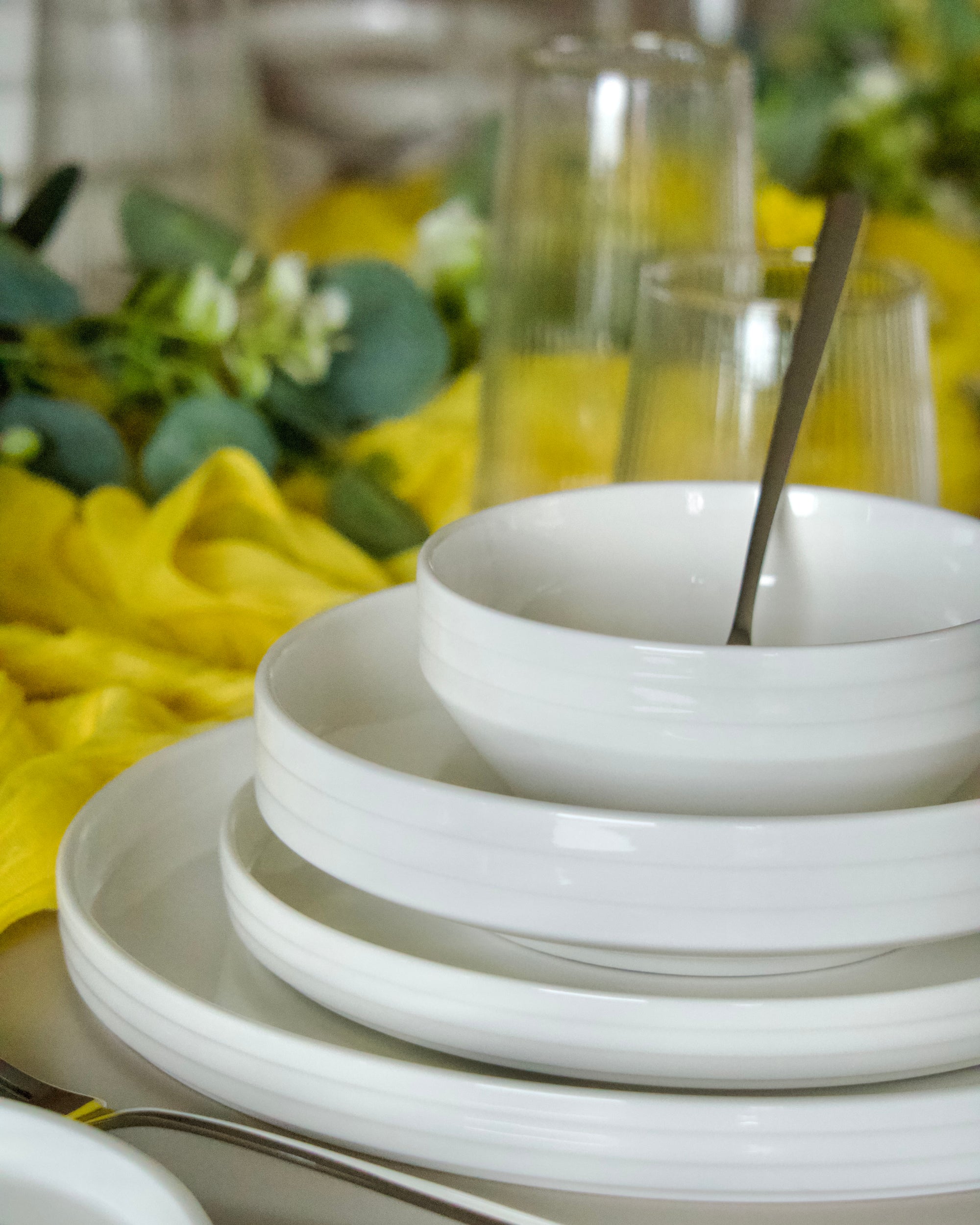 MULEX SERVICE DE TABLE NISA 6 PERSONNES 26 PIECES - ALINDA HOME 