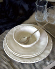 BAVARY SERVICE DE TABLE PEARLS BEIGE 24 PIECES 6 PERSONNES - ALINDA HOME