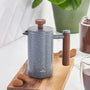 KARACA DOUBLE WALL GREY MARBLE FRENCH PRESS 350ML