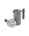 KARACA DOUBLE WALL GREY MARBLE FRENCH PRESS 350ML