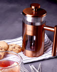 KARACA BOROSILICATE GLASS COPPER FRENCH PRESS 350ML