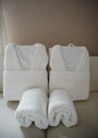 VERA 6-PIECE BATHROBE SET WHITE
