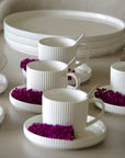 BAVARY SERVICE A ESPRESSO LINENS 120ML 12 PIECES 6 PERSONNES - ALINDA HOME