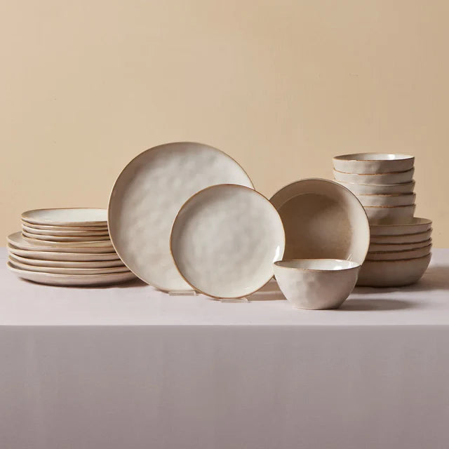 KARACA SERVICE DE TABLE ARIA BEIGE 24 PIECES 6 PERSONNES - ALINDA HOME