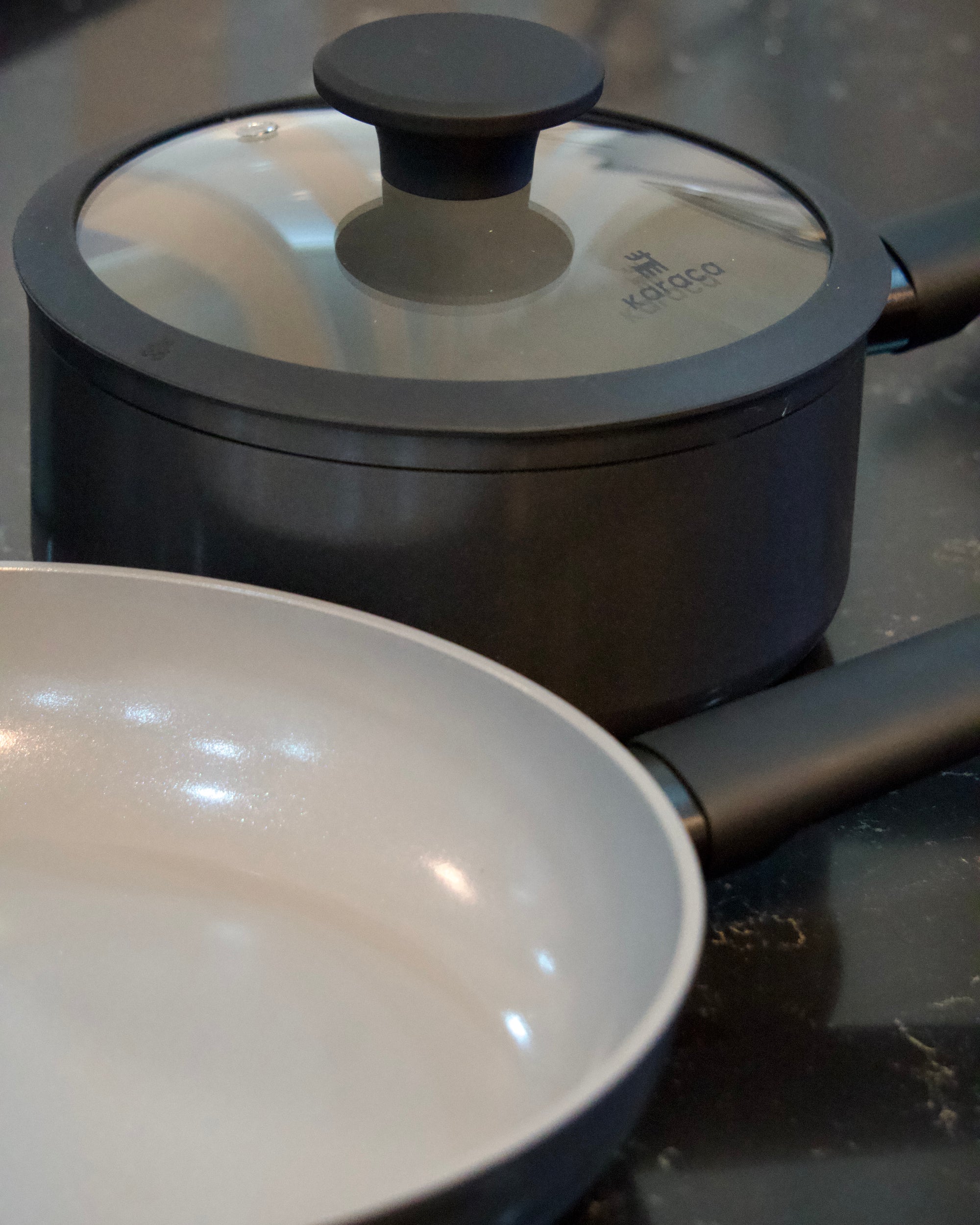 KARACA BATTERIE DE CUISINE ICONIC GRIS 7 PIECES