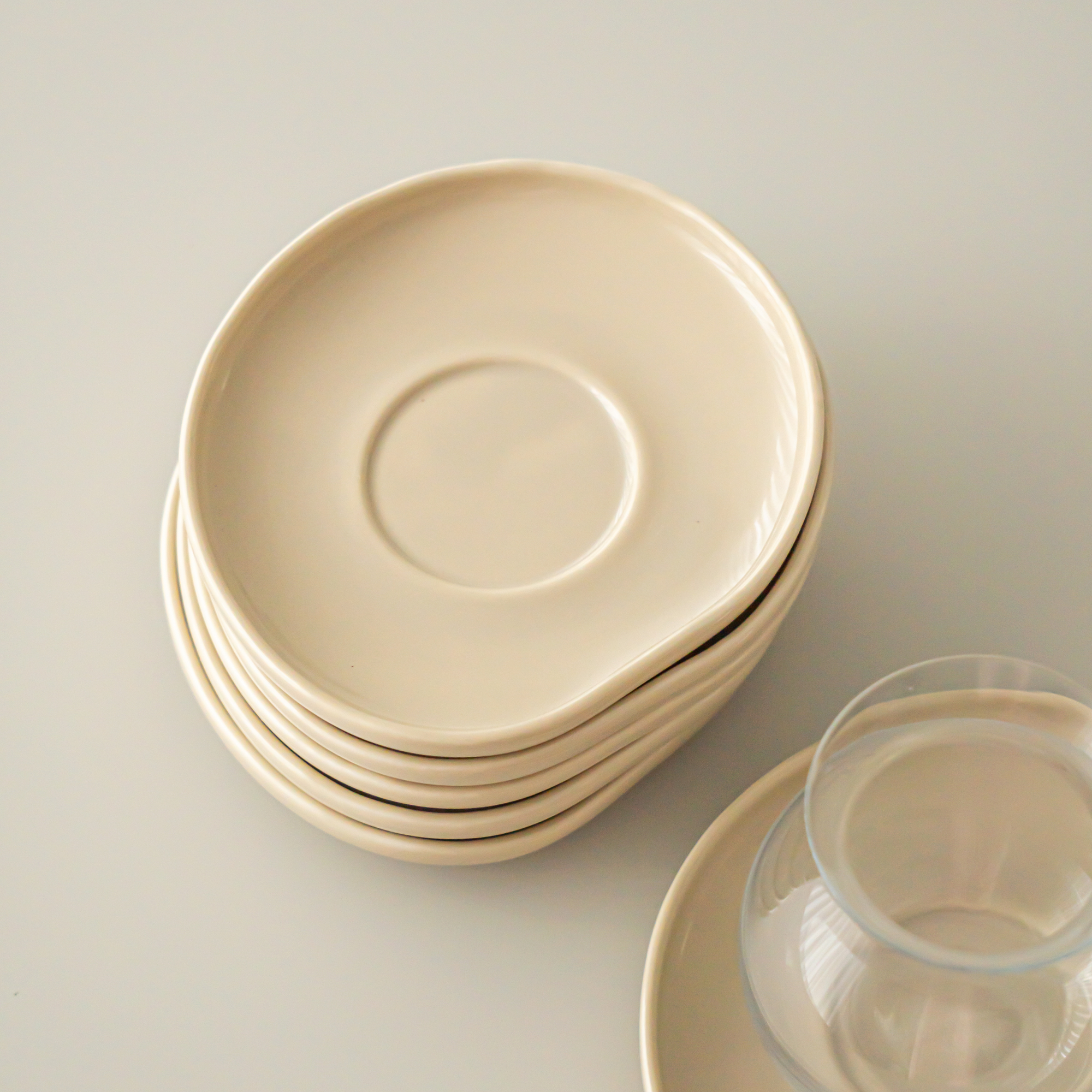 COASTERS BARLES WAVE CREAM 12CM