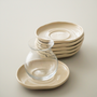DESSOUS DE VERRE BARLES WAVE CREME | 6 PIECES