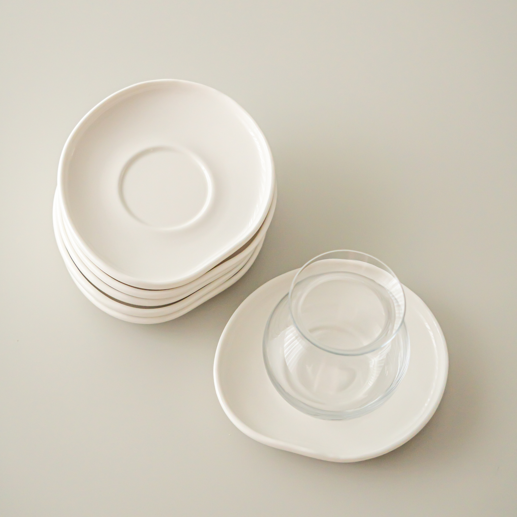 DESSOUS DE VERRE BARLES WAVE BLANC | 12.5CM