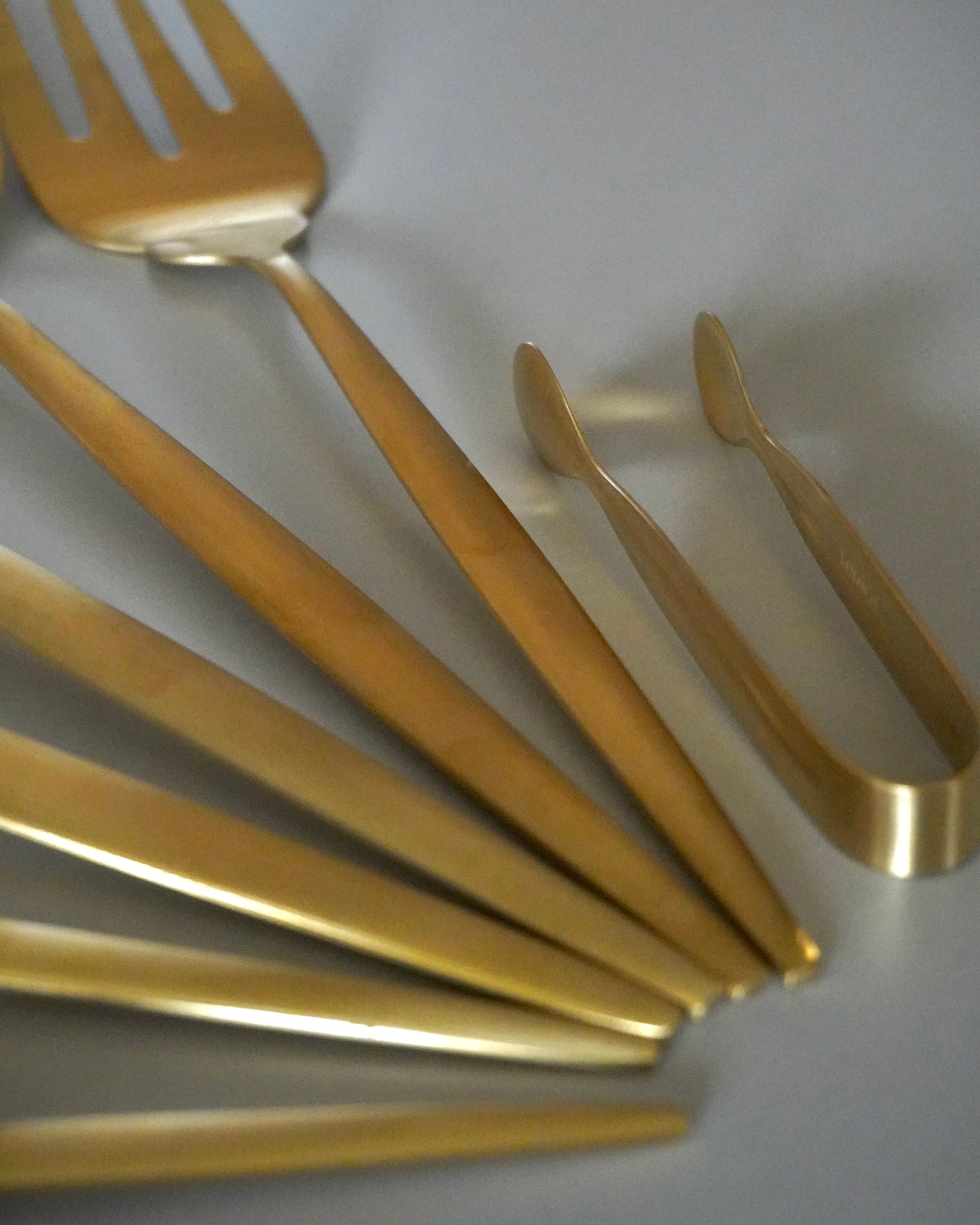 KARACA SET D USTENSILES ORION MAT GOLD 7 PIECES - ALINDA HOME 