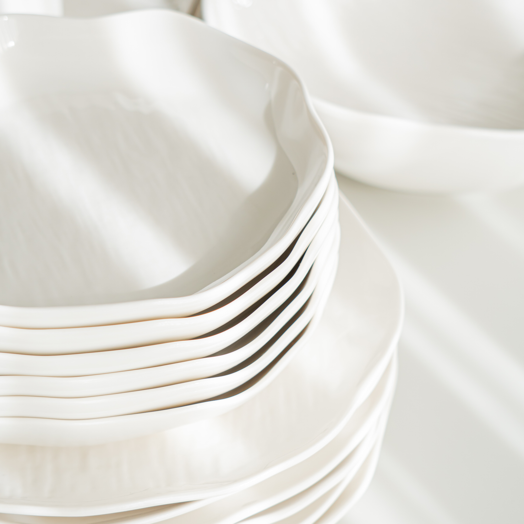 SERVICE DE TABLE CERMICO WHITE | 27 PIECES | 6 PERSONNES