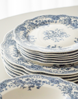 SERVICE DE TABLE VINTAGE BLEU | 25 PIECES | 6 PERSONNES