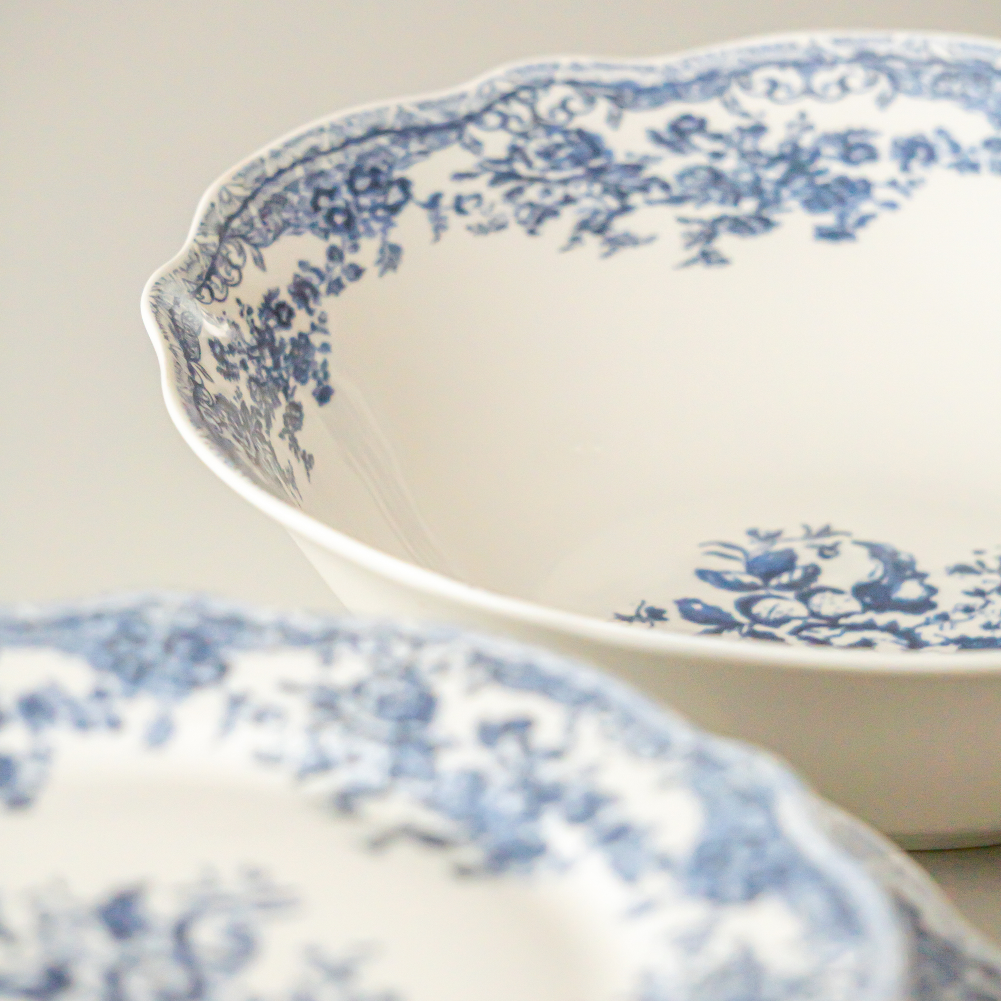 SERVICE DE TABLE VINTAGE BLEU | 25 PIECES | 6 PERSONNES