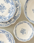 SERVICE DE TABLE VINTAGE BLEU | 25 PIECES | 6 PERSONNES
