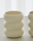 SET OF 2 BUBBLE MUGS BEIGE 400ML