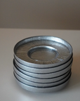 BRICARD LOT DE 6 DESSOUS DE VERRE GRIS NACRE