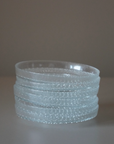 BRICARD LOT DE 6 DESSOUS DE VERRE TRANSPARENT