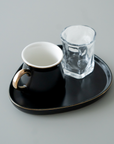 BRICARD OVAL BLACK ESPRESSO COFFEE SET