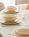 BRICARD SERVICE DE TABLE BERNIS BEIGE | 25 PIECES | 6 PERSONNES