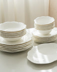 BRICARD SERVICE DE TABLE BERNIS BLANC | 25 PIECES | 6 PERSONNES