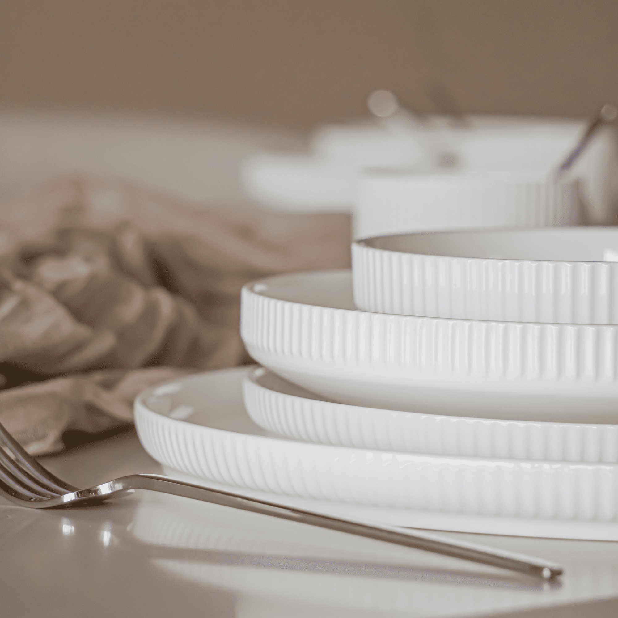 BRICARD SERVICE DE TABLE LINENS | 25 PIECES | 6 PERSONNES