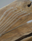 MULEX PAILLE EN VERRE BOROSILICATE AVEC BROSSE 7 PIECES - ALINDA HOME 