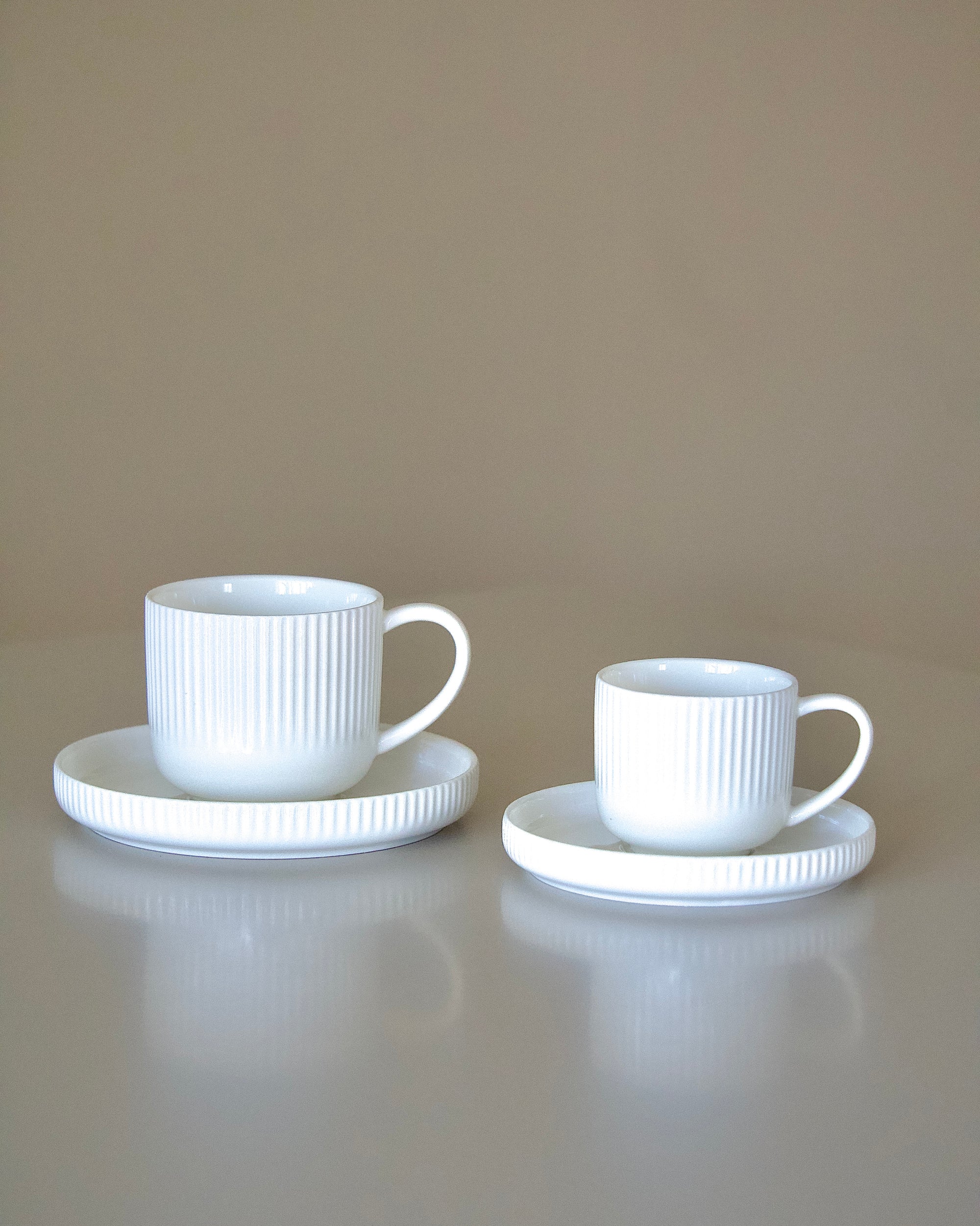 BAVARY SERVICE A ESPRESSO LINENS 12 PIECES 6 PERSONNES - ALINDA HOME