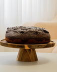 CLOCHE A GATEAU VERRE & ACACIA | 30.5CM