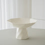 COUPE A FRUIT/VASE EN PORCELAINE IMERA BLANC