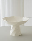 COUPE A FRUIT/VASE EN PORCELAINE IMERA BLANC
