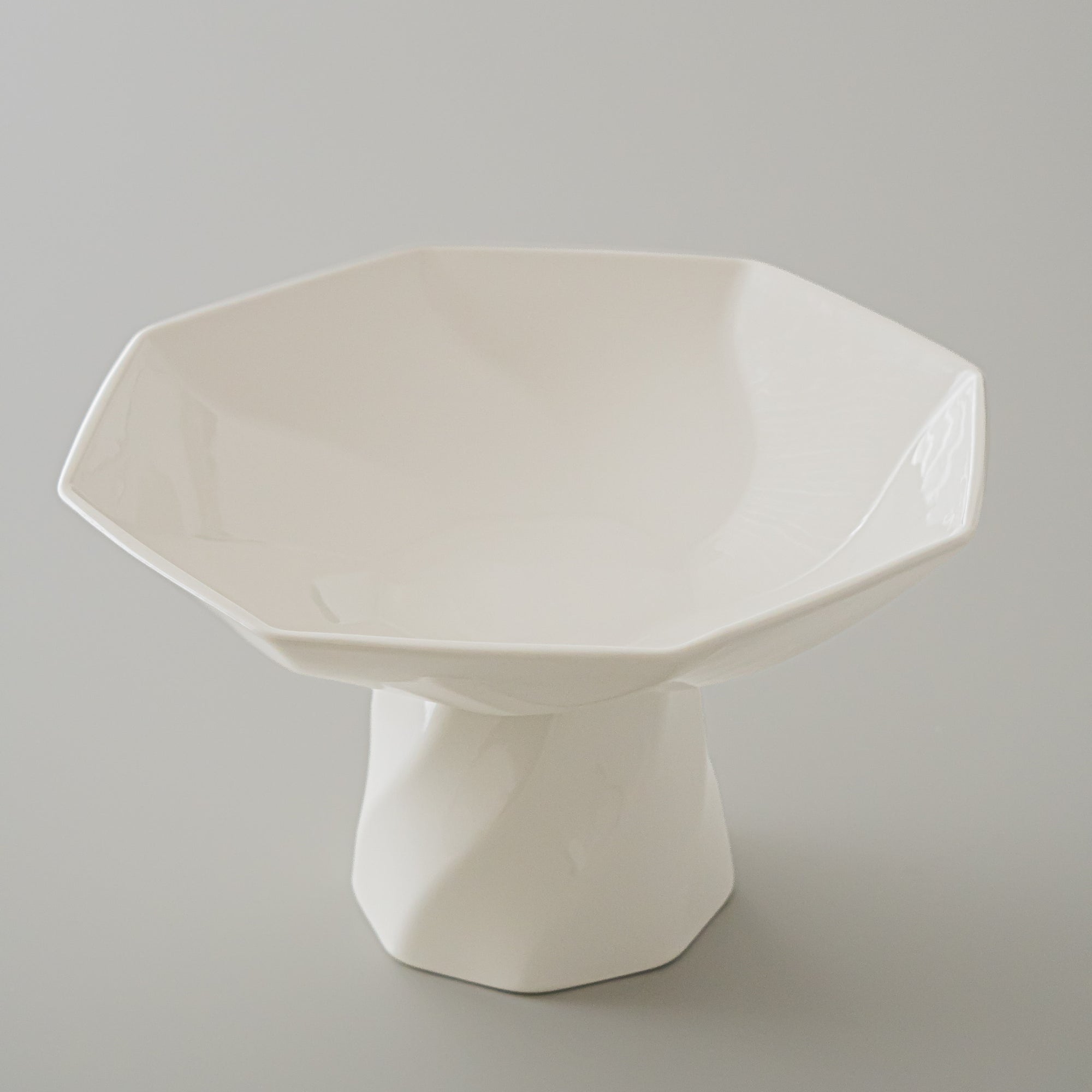 COUPE A FRUIT/VASE EN PORCELAINE IMERA BLANC
