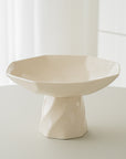 COUPE A FRUIT/VASE EN PORCELAINE IMERA CREME