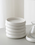 DESSOUS DE VERRE LISSA BONNA BLANC