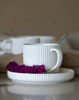 BAVARY SERVICE A ESPRESSO LINENS 120ML 12 PIECES 6 PERSONNES - ALINDA HOME