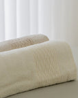 ENSEMBLE DE PEIGNOIR VERA BLANC & CREME | 6 PIECES