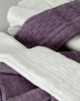 VERA VIOLET WHITE BATHROBE SET