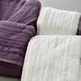ENSEMBLE DE PEIGNOIR VERA VIOLET BLANC