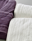 VERA VIOLET WHITE BATHROBE SET