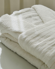 VERA VIOLET WHITE BATHROBE SET