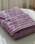 VERA VIOLET WHITE BATHROBE SET
