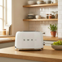 SMEG TOASTER 2 TRANCHES ANNEE 50 | BLANC BRILLANT