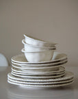 BAVARY SERVICE DE TABLE PEARLS BEIGE 24 PIECES 6 PERSONNES - ALINDA HOME
