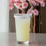 GLASS TUMBLER WITH LID AND STRAW